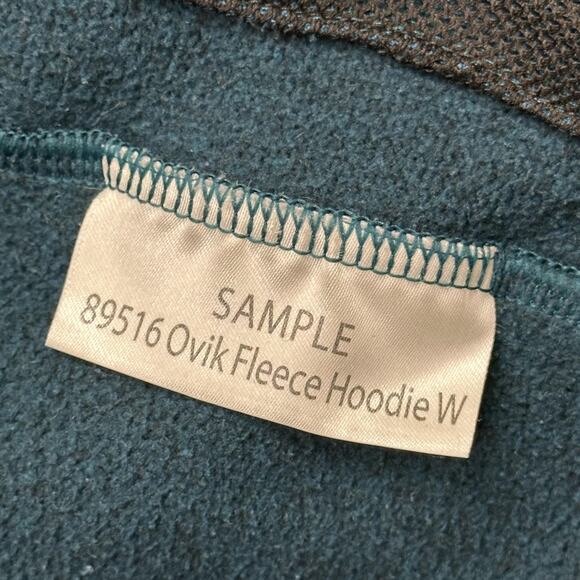 Fjallraven Ovik Fleece Hoodie Womens Small Blue Full Zip Outdoor Jacket - Picture 8 of 12